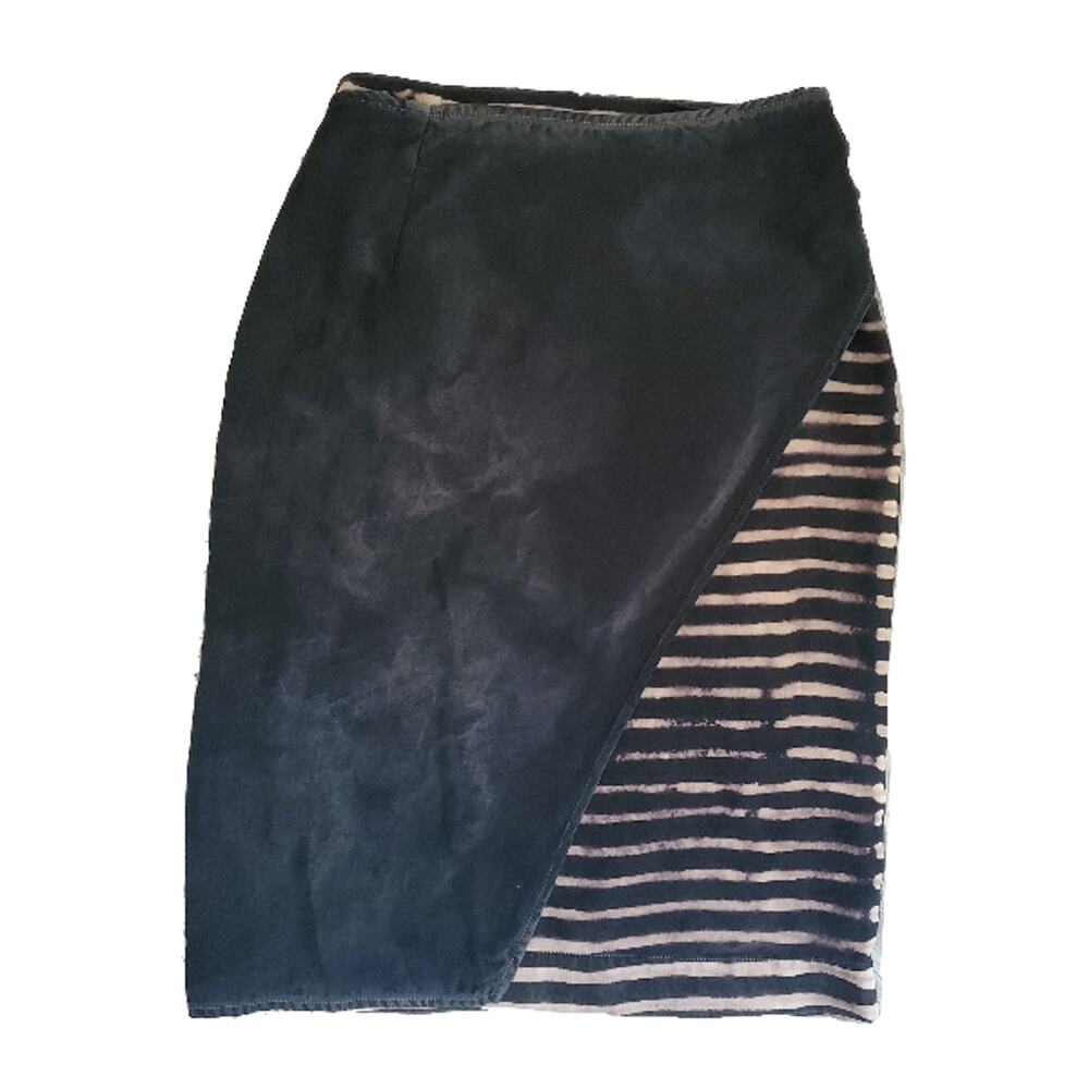 NWT! George Loves Black Bleach Stripe Skirt